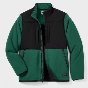 Duluth Trading Company Mens Green Bear Hide Fleece Jacket Size Large $150